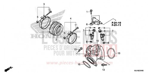 INLET MANIFOLD VT750C2SD de 2013